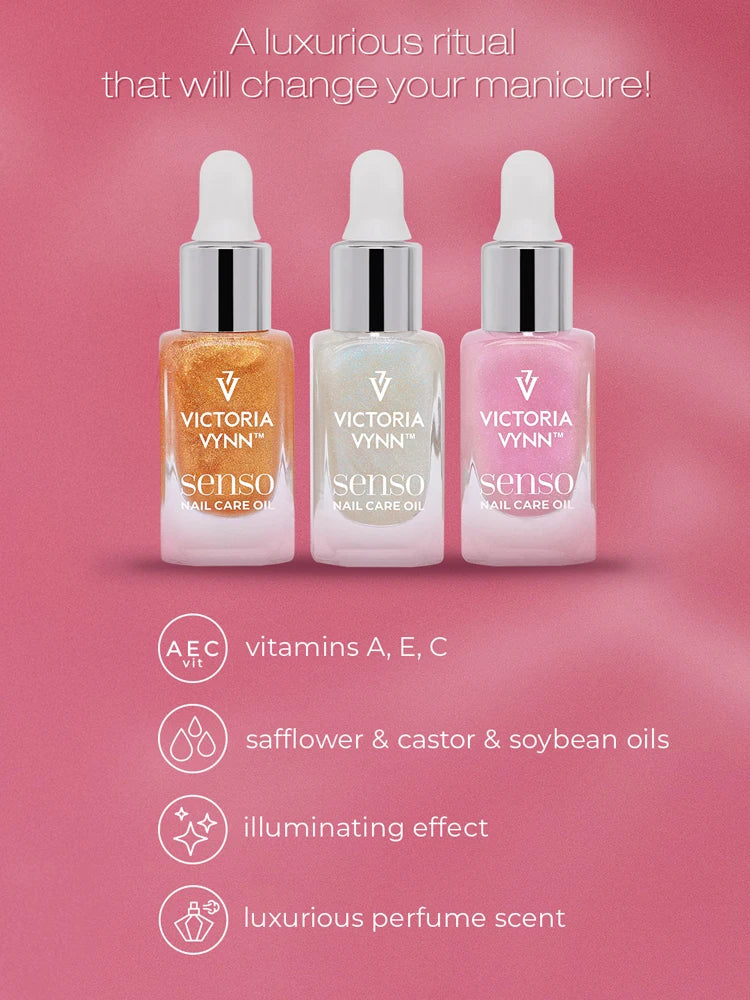 Victoria VYNN 3 Pack Promo Set Senso Nail Care- Huile cuticule