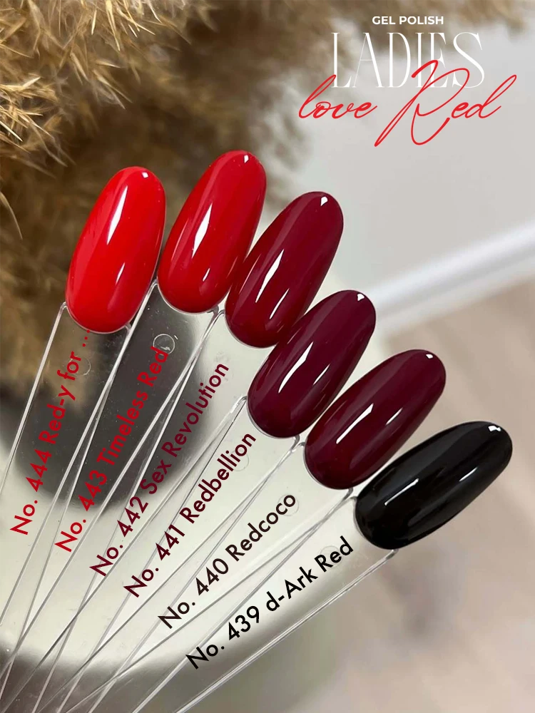 vernis gel rouge intense 