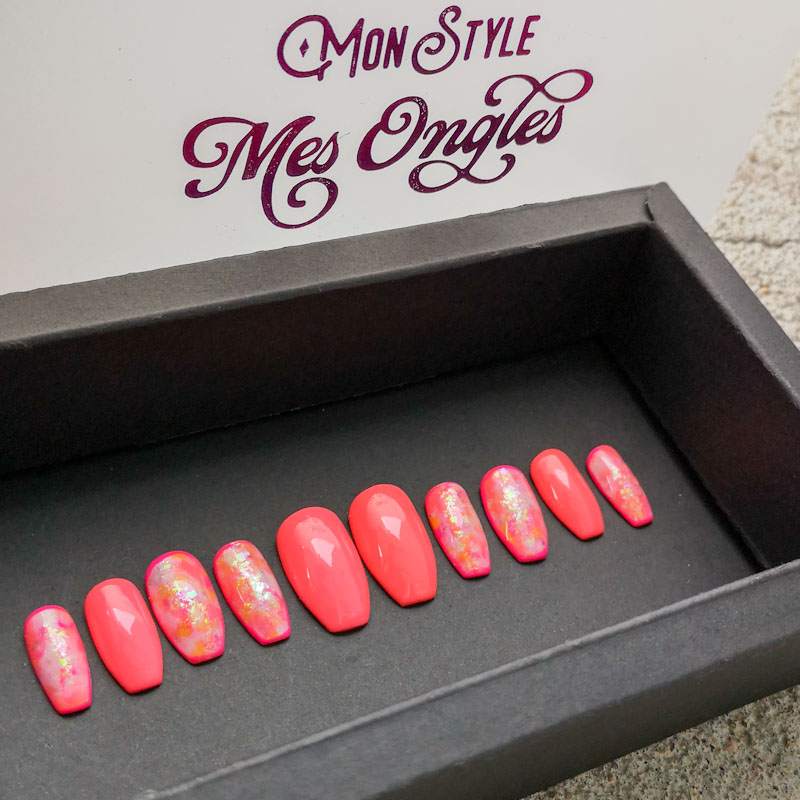 PUNCH CORAIL - customizable nails -